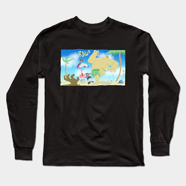 Sandmonsters Long Sleeve T-Shirt by JenjoInk